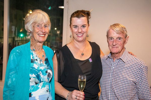 A group smiling at the camera