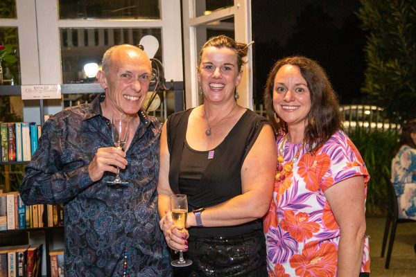 A group smiling at the camera